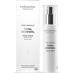 MÁDARA Time Miracle Nachtcreme 50 ml - hyaluronzuur - physio zinc - vegan