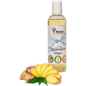 Verana - Gember - Massageolie - 250ml - 100% Natuurlijk