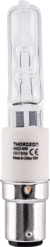 Thorgeon Halogen Lamp CERAM CR-T 60W B15d T13 980Lm h87mm