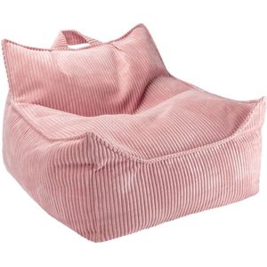 Kinder Zitzak Beanbag chair Pink Mousse Wigiwama - Zitzak Kind - Zit Zak 100% OEKO- Tex Katoen