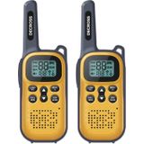 Decross - DC43 Twin EU - Walkietalkie - Geel - 4 km bereik - 16 kanalen