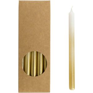 Rustik Lys Wit / goud SMALLE Potloodkaarsen Medium lengte - 20 stuks 1,2 x 17.5cm (let op afmeting)