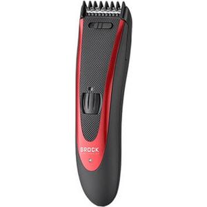 Brock Electronics - Tondeuse en Trimmer - Rood - Roestvrijstalen Mes - 24 Kniplengtes