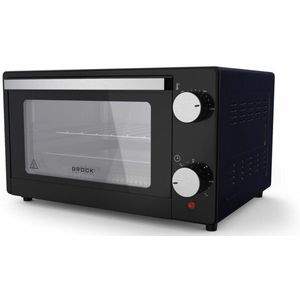 BROCK Elektrische Mini Oven 9L – Vrijstaande Compacte Oven – 650W – 100-230°C – Kleine Bakoven voor Camping of Keuken – Zwart