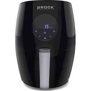 Brock Electronics Digitale Airfryer 3.5 Liter 1200W PFAS Vrij - Heteluchtfriteuse - Zwart - 6 Automatische Programma's