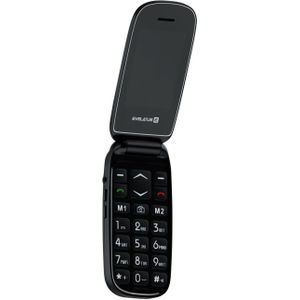Evelatus Wave DS, zwart (2.40", 0.30 Mpx), Sleutel mobiele telefoon, Zwart