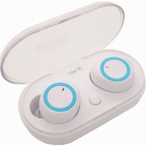 iLike Bluetooth oordopjes IBE01 (3.50 h), Koptelefoon, Wit