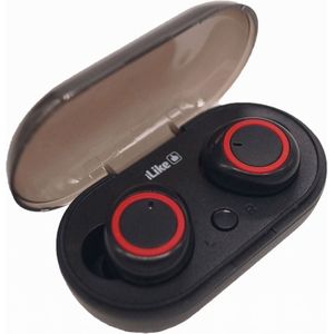iLike Bluetooth oordopjes IBE01 (0.83 h, Draadloze), Koptelefoon, Zwart