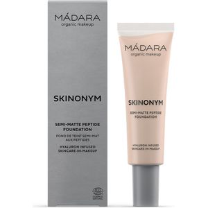 MÁDARA Skinonym Semi-Matte Peptide Foundation - 20 Ivory - 30ml