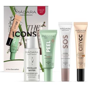 MÁDARA - 4-in-1 Basisverzorgingsset - Micellair Water - AHA Exfoliërend Masker - Hydraterende Crème