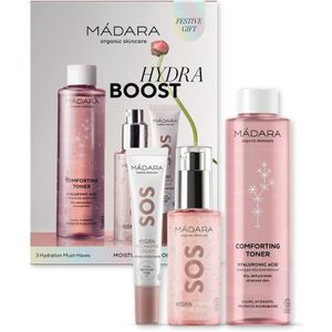 MÁDARA Hydra Boost Set - Gezichtsverzorging - Hydraterende Crème 15 ml - Kalmerende Tonic 200 ml - Hydraterende Gel 75 ml