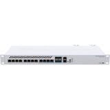 MikroTik - CRS312-4C+8XG-RM - CloudCore Router - Wit - 12 Havens