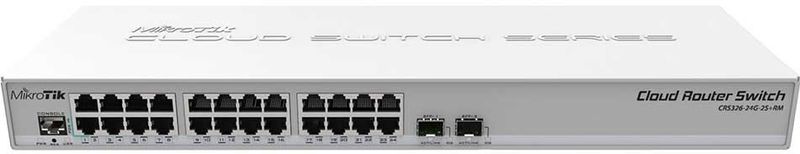 MikroTik - Cloud Router Switch 326-24G-2S+RM - Switch - Zwart - 24x Gigabit LAN - 2x SFP+