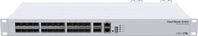 Mikrotik - CRS326-24S+2Q+RM Switch - Zwart - 40 Gbps QSFP+ Poorten