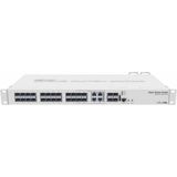 MikroTik - Cloud Router Switch - Zwart - 800 MHz CPU - 512MB RAM - 24x SFP cages - 4x SFP+ cages
