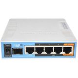 MikroTik - hAP ac - Router - Wit - 5x Gigabit LAN - 2.4Ghz en 5Ghz