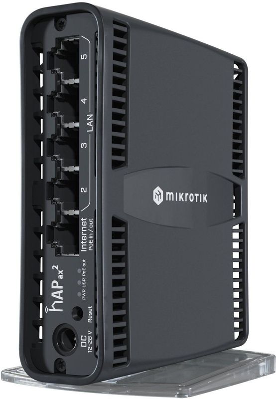 MikroTik - hAP ax2 - Wireless Router - Zwart - Dual-band - Gigabit Ethernet