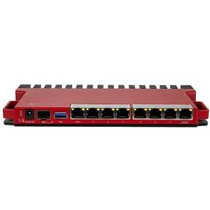 Mikrotik L009UiGS-RM bedrade router 2.5 Gigabit Ethernet, Gigabit Ethernet Rood