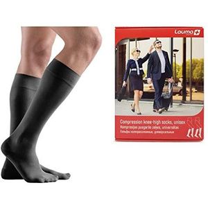 Lauma Medical , 23-32 mmHg Closed-toe Medical Compression Knee-high Socks Class 2, Varicose Veins, Often Swelling in Legs, Pain in Calves and Feet (Short, S-Size, Black) AD207-1K-9999