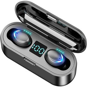 Fusion F9 belaidės ausinės juodos (4 h, Draadloze), Koptelefoon, Zwart