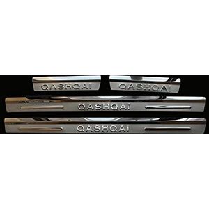 Rvs - Auto Instaplijsten - Antislip Scuff Guard Bescherming - 4 Stuks voor Nissan QASHQAI 2007-2013