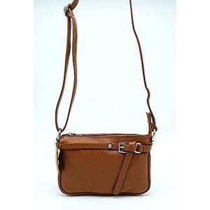 Puccio Pucci Dames TRLBC100177 lederen tas, camel, 21x14x4