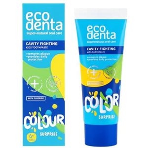 Ecodenta Tandpasta - Kinderen - 75 ml - Met Fluoride en Xylitol - Natuurlijke Ingrediënten