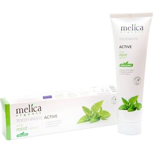 Melica - Biologisch Munt Extract - Tandpasta - Wit - 97% Natuurlijke Ingrediënten