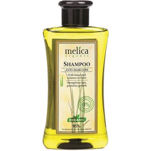 MELICA ORGANIC Biologisch HAARGROEI 95% Natuurlijke ANTI-HAARUITVAL HAARGROEI SHAMPOO met BROOD EN CALAMUS Extracten Zonder Parabenen, SLS voor UNISEX 300ml