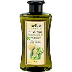 MELICA ORGANIC Biologisch UV FILTER CARE 97% Natuurlijke BIO VOEDENDE Kleurbeschermende SHAMPOO voor Gekleurd Haar en Elk Haarkleur met UV-Filters en OLIJF Extracten Zonder Parabenen, SLS voor MANNEN en VROUWEN 300ml