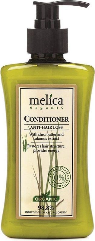 Melica - Organisch Voedende Conditioner - 300ml - Natuurlijke Anti-Haaruitval met Shea Boter en Calamus Extracten
