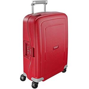 Samsonite S'Cure - Spinner S handbagage, 55 cm, 34 L, rood (karmozijnrood)