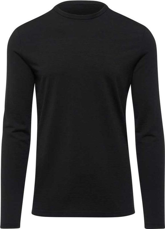 Merinowol - Aero Long Sleeve Shirt - Heren - Black - 100% Merinowol