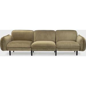 EMKO bean sofa | 3-zits modulaire bank | velours mosgroen