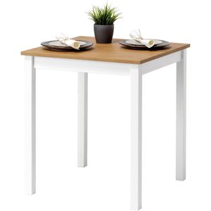 Havuun Vesa: 2-persoons eettafel grenen 68 x 68 cm wit/naturel
