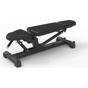 Evolve Fitness PR-204 Adjustable Bench - Verstelbare halterbank - Gepoedercoat frame - Duurzame bekleding - Vloerbeschemers - Wieltjes ingebouwd - Handvat