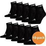 Head Sokken Quarter 10-pack Zwart