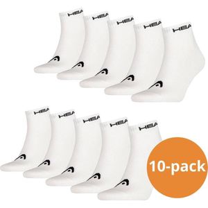 Head - Quarter - Sokken - Wit - 10-pack van Katoen, Polyester, Polyamide & Elastaan