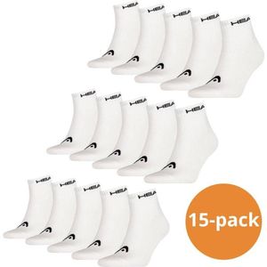 Head - Quarter Sokken - Wit - 15-pack