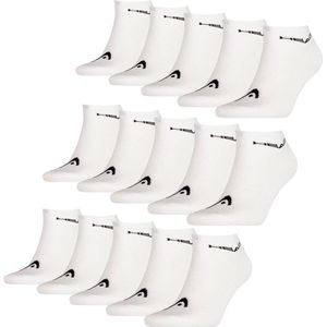 Head - Sneaker Sokken - Wit - 15-pack - Katoen, Polyester, Polyamide, Elastaan
