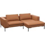 FLEXLUX Ecksofa "Loano, superbequemer Sitzkomfort durch Kaltschaum im Sitz, L-Form", modernes Sofa, frei im Raum stellbar, lose Kissen, hoher Fuß