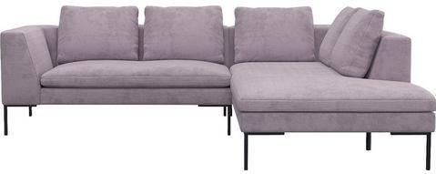 FLEXLUX Ecksofa "Loano, superbequemer Sitzkomfort durch Kaltschaum im Sitz, L-Form", modernes Sofa, frei im Raum stellbar, lose Kissen, hoher Fuß