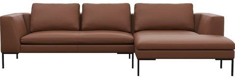 FLEXLUX Ecksofa »Loano, toller Sitzkomfort, L-Form«, modernes Sofa, frei im Raum stellbar, lose Kissen, Kaltschaum im Sitz