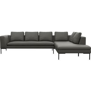 FLEXLUX Ecksofa "Loano, superbequemer Sitzkomfort durch Kaltschaum im Sitz, L-Form", modernes Sofa, frei im Raum stellbar, lose Kissen, hoher Fuß