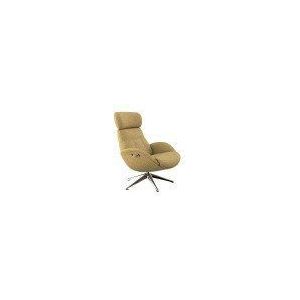 FLEXLUX Relaxfauteuil Relaxchairs Elegant Eersteklas comfort, rug- en hoofdsteunverstelling, draaibaar, aluminium voet