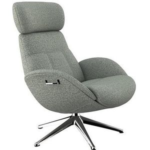 FLEXLUX Relaxfauteuil Relaxchairs Elegant Eersteklas comfort, rug- en hoofdsteunverstelling, draaibaar, aluminium voet