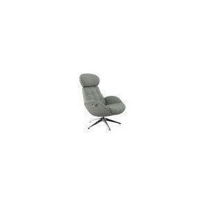FLEXLUX Relaxfauteuil Relaxchairs Chester Rugleuning & hoofdsteun verstelbaar, draaibaar, aluminium voet