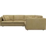 FLEXLUX Ecksofa "Lovane gleichschenklig, bequem und komfortabel", Weich & anschmiegsam, große Sitztiefe auf Kaltschaum, Dekokissen inkl.