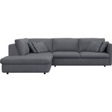 FLEXLUX Ecksofa »Lovane, elegant und zeitlos, bequem, L-Form«, Weich & anschmiegsam, große Sitztiefe auf Kaltschaum, Dekokissen inkl.