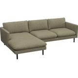 FLEXLUX Ecksofa »Bolzano, elegant und bequem, L-Form«, Sitzaufbau mit Kaltschaum & Stahl-Wellen, loose Sitz -& Rückenkissen